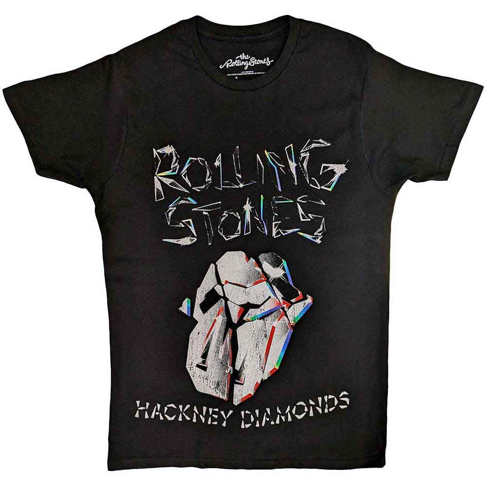 The Rolling Stones - Hackney Diamonds Faded Logo | T-Shirt Black