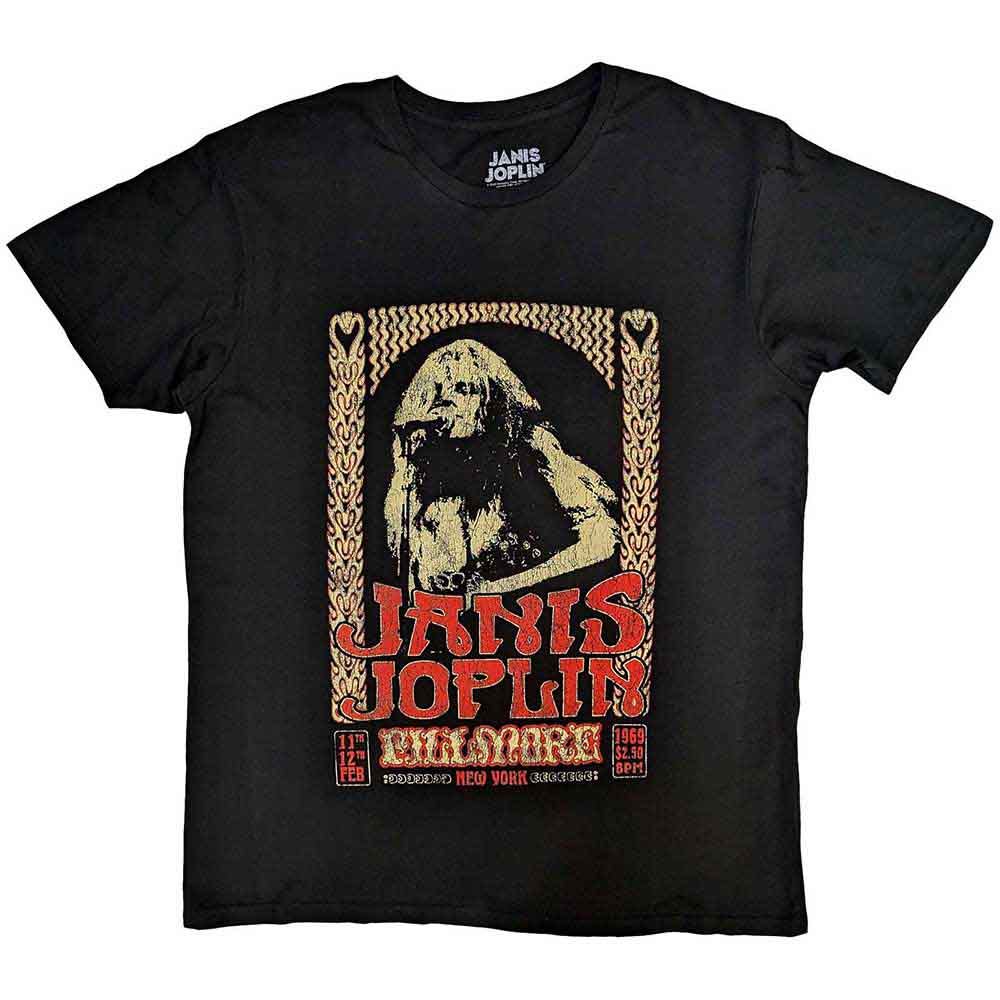 Janis Joplin - Vintage Poster | T-Shirt Black