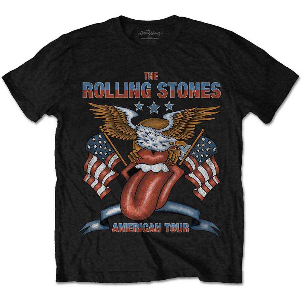 The Rolling Stones - USA Tour Eagle | T-Shirt Black