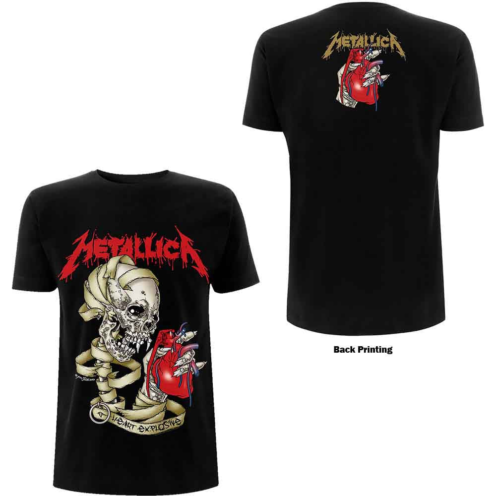 Metallica - Heart Explosive | T-Shirt Black