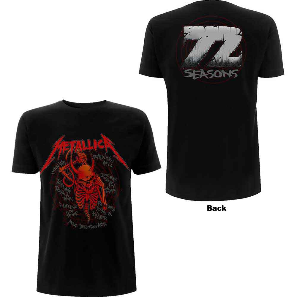 Metallica - Skull Screaming Red 72 Seasons | T-Shirt Black