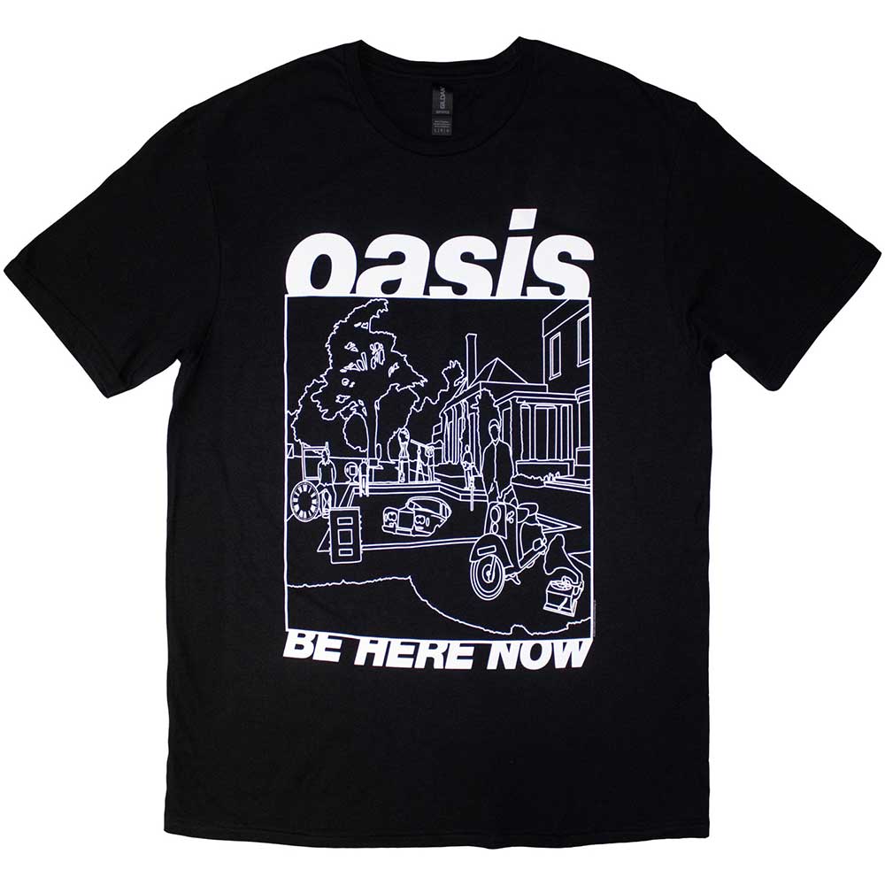 Oasis - Be Here Now Line Drawing | Black