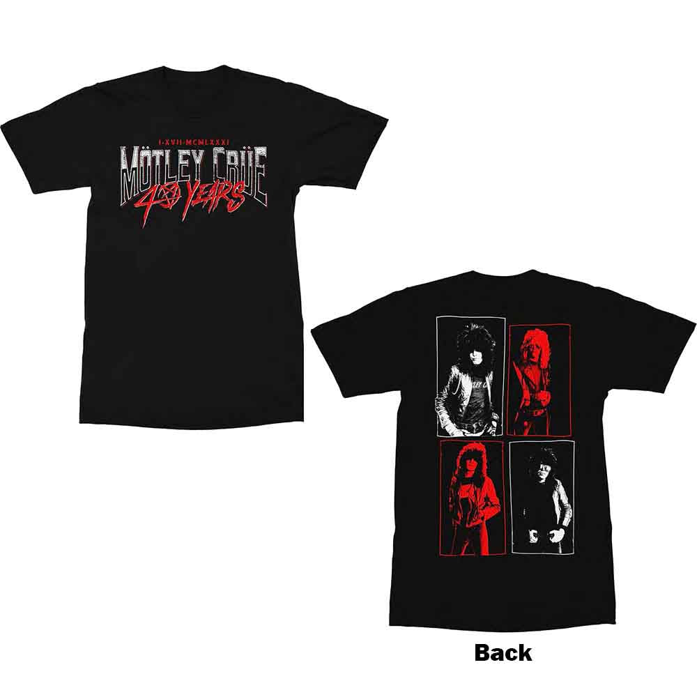 Motley Crue - 40 Years | T-Shirt Black