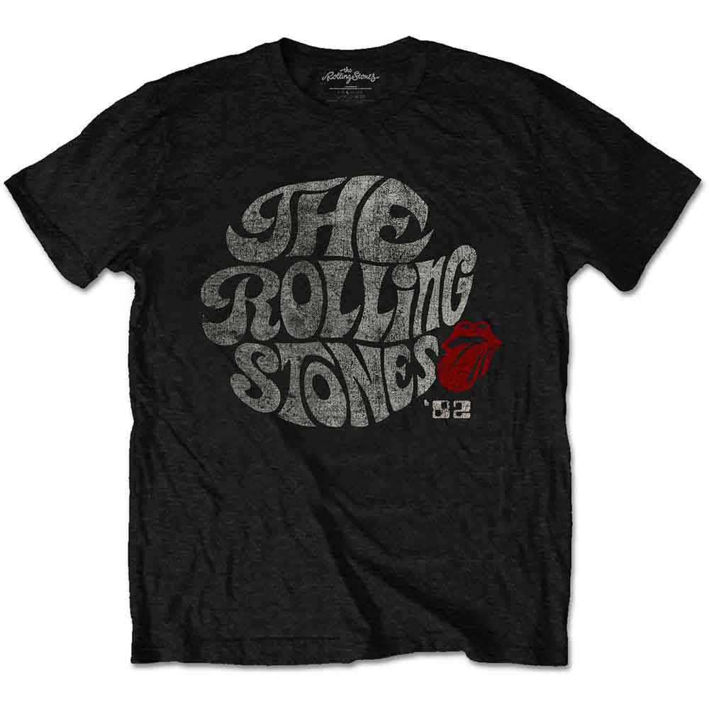 The Rolling Stones - Swirl Logo '82 | T-Shirt Black