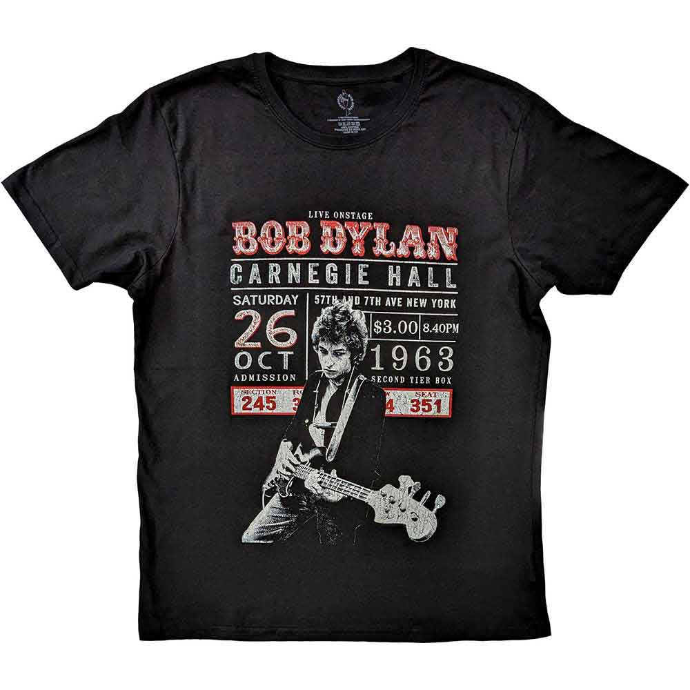 Bob Dylan - Carnegie Hall '63 | T-Shirt Black