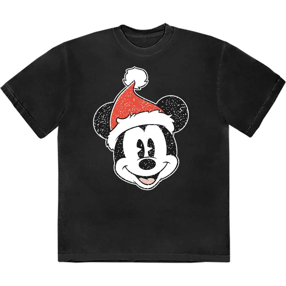 Disney - Mickey Mouse Santa Hat | T-Shirt Black