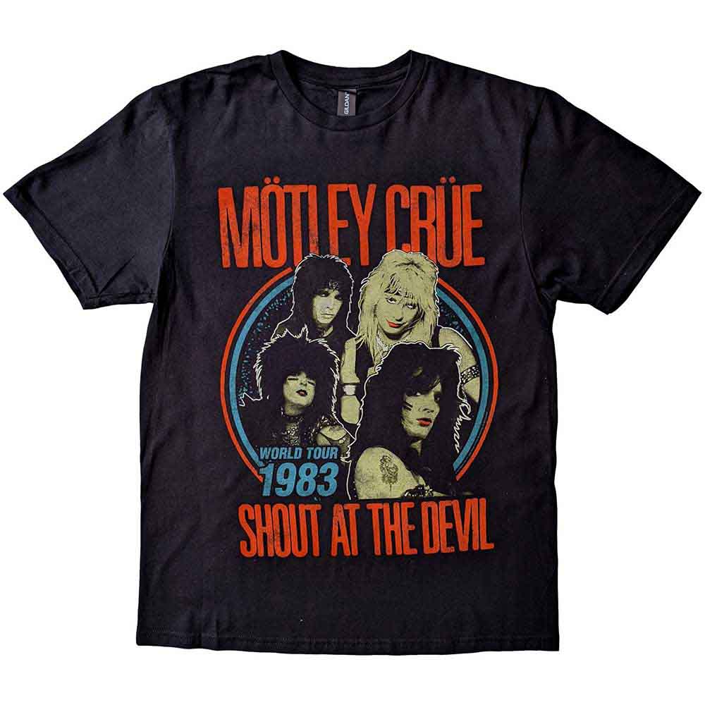 Motley Crue - Vintage World Tour Devil | T-Shirt Black