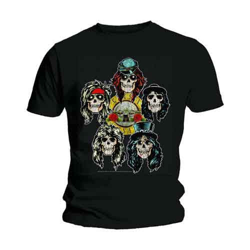 Guns N' Roses - Vintage Heads | T-Shirt Black