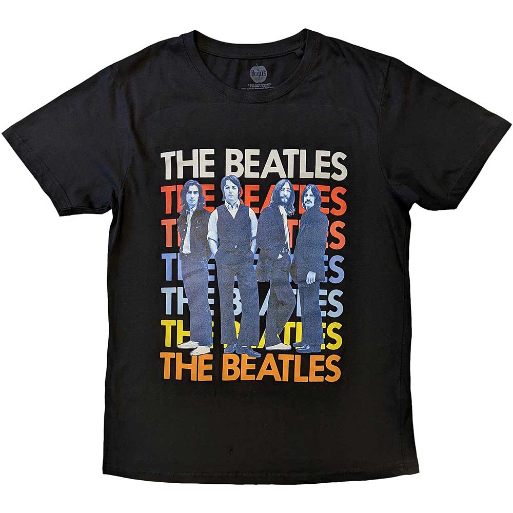 The Beatles - Iconic Multicolour | T-Shirt Black