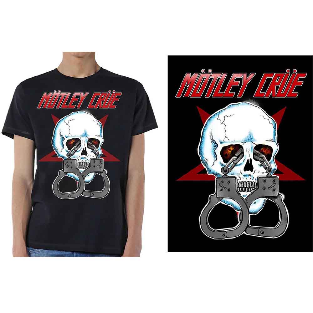 Motley Crue - Skull Cuffs 2 | T-Shirt Black