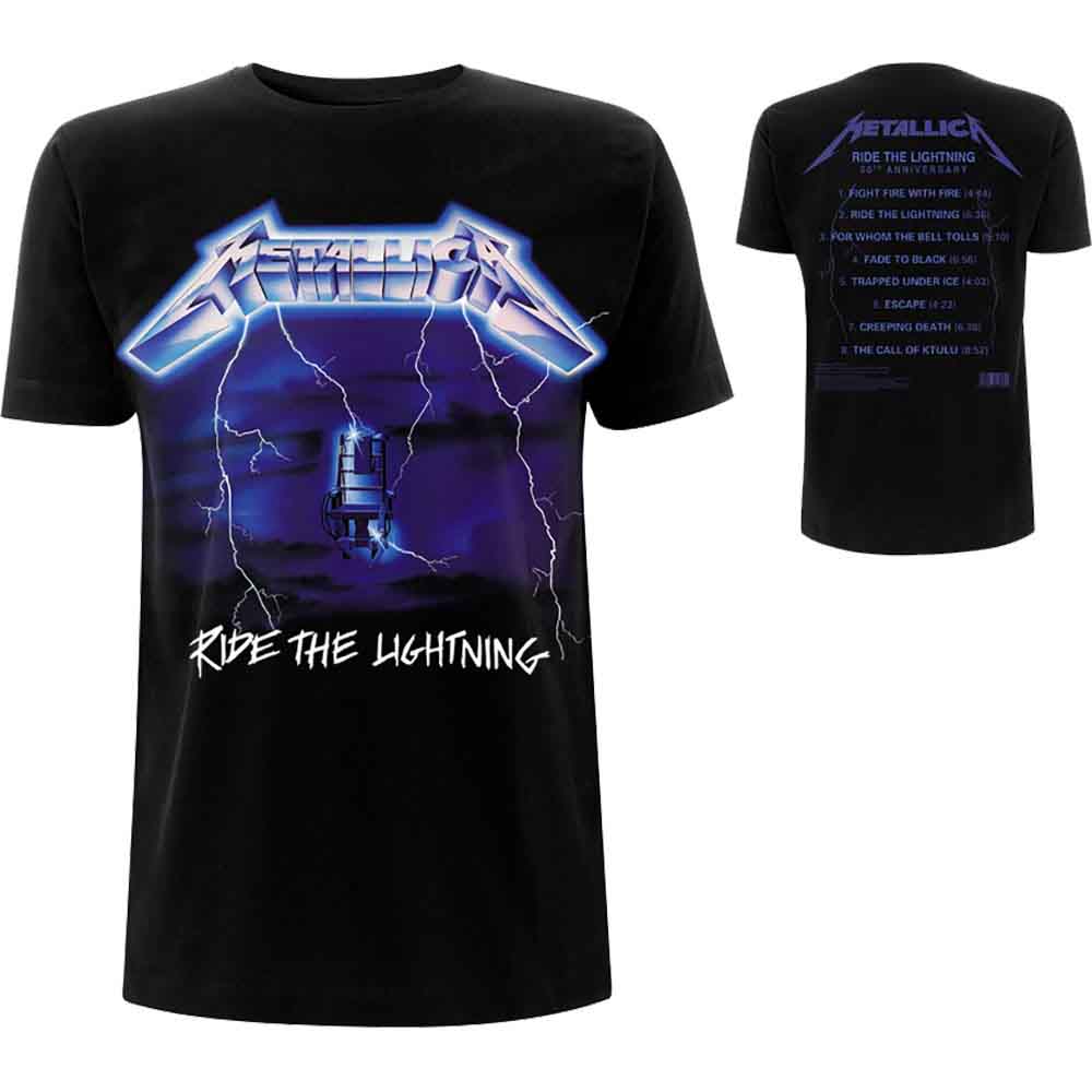 Metallica - Ride The Lightning Tracks | T-Shirt Black