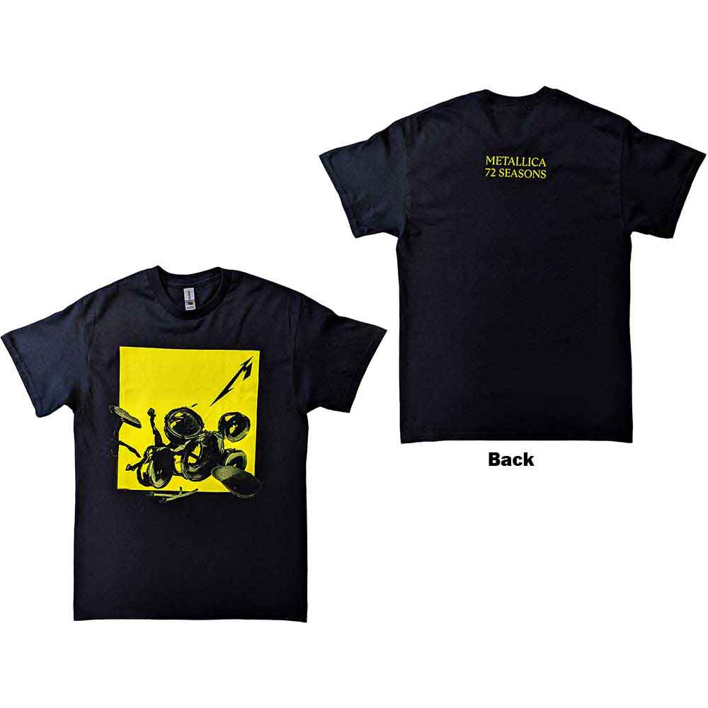 Metallica - 72 Seasons Broken/Burnt Drums | T-Shirt Black
