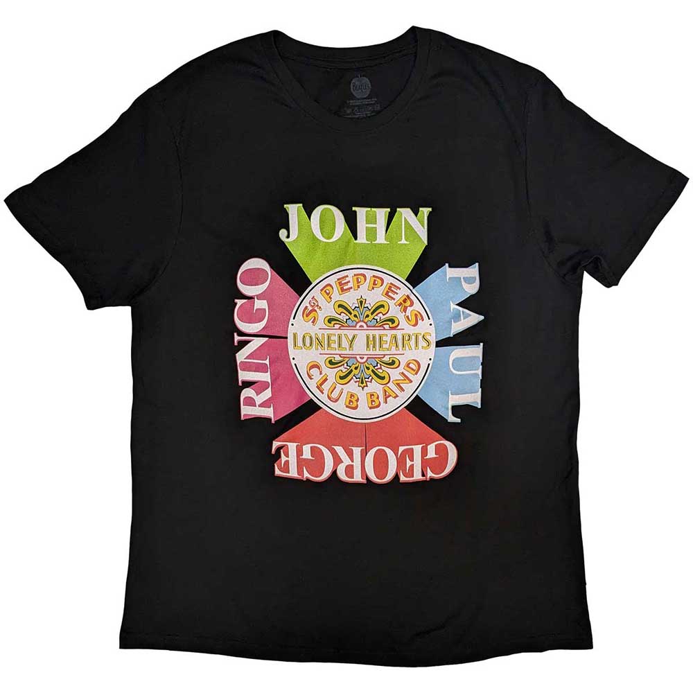 The Beatles - Sgt Pepper Drum & Names | T-Shirt Black