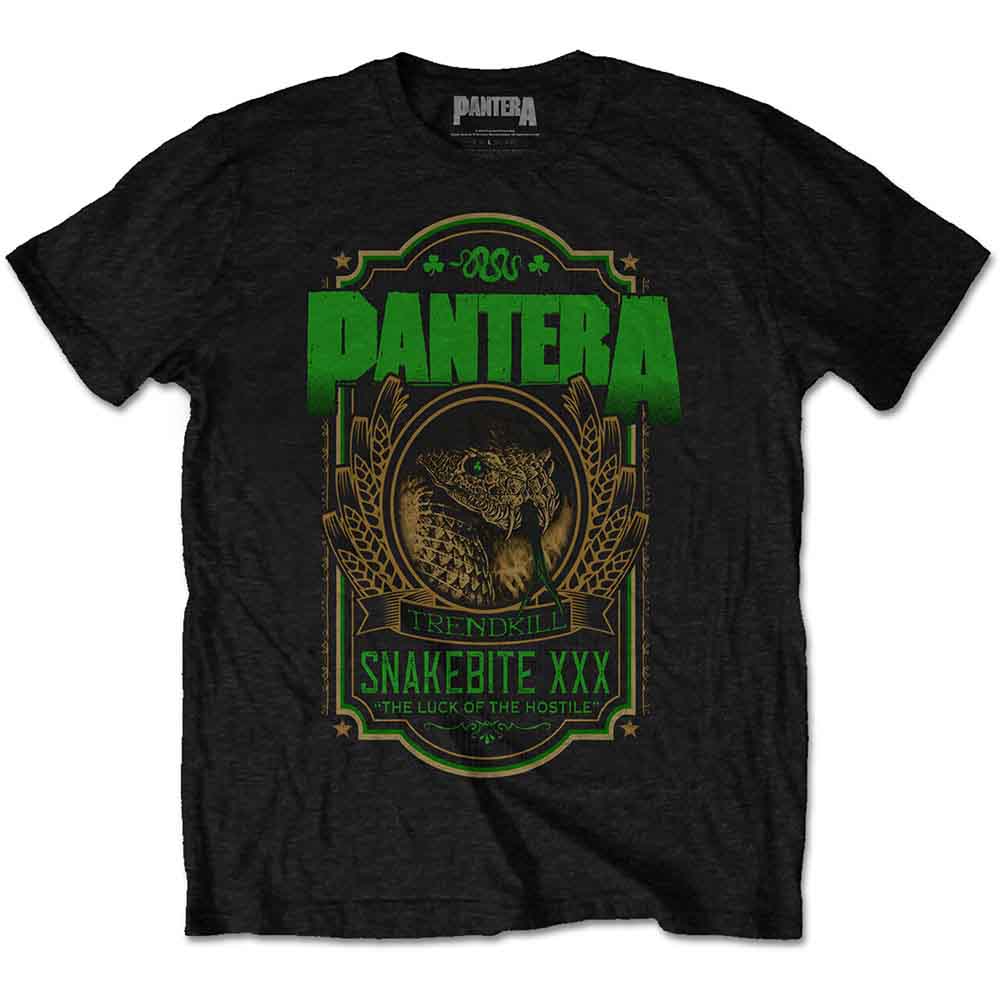 Pantera - Snakebite XXX Label | T-Shirt Black