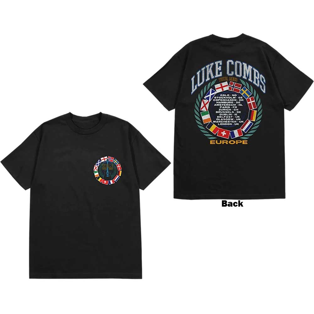 Luke Combs - Tour '23 Flag | T-Shirt Black