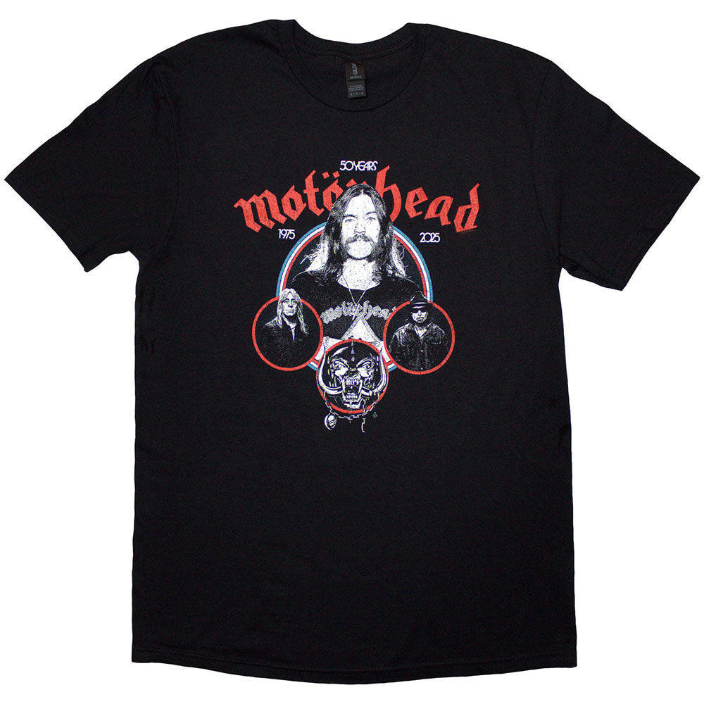 Motorhead | 50 Years Band Circles | Black