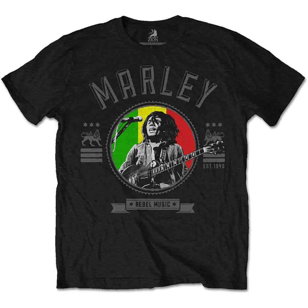 Bob Marley - Rebel Music Seal | T-Shirt Black