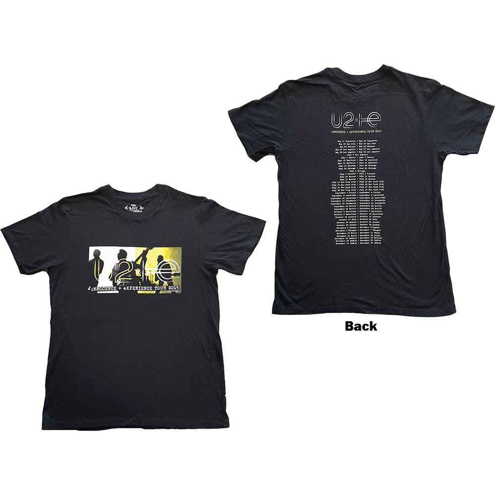 U2 - I+E Tour 2015 Band Silhouettes | T-Shirt Black