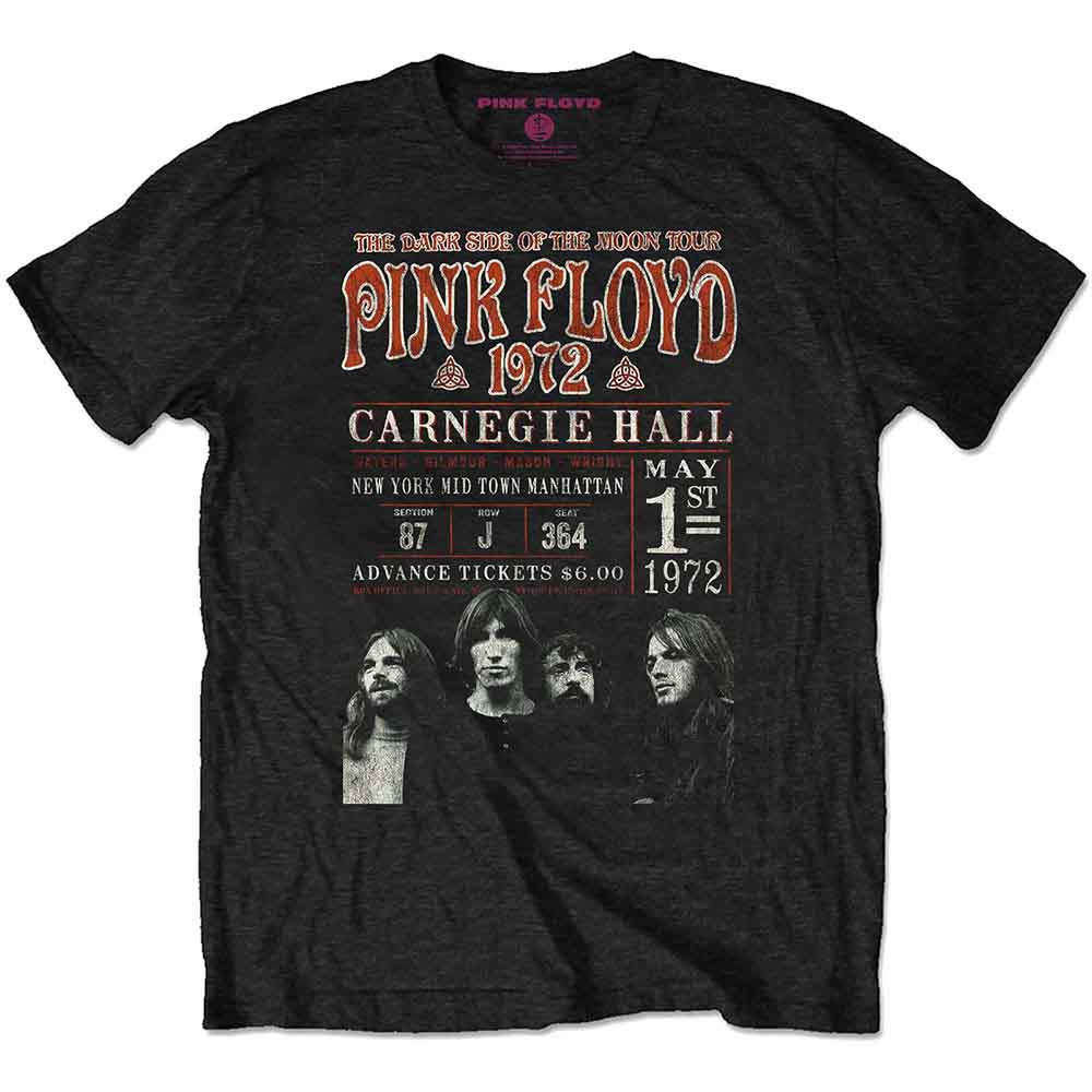Pink Floyd - Carnegie '72 | T-Shirt Black
