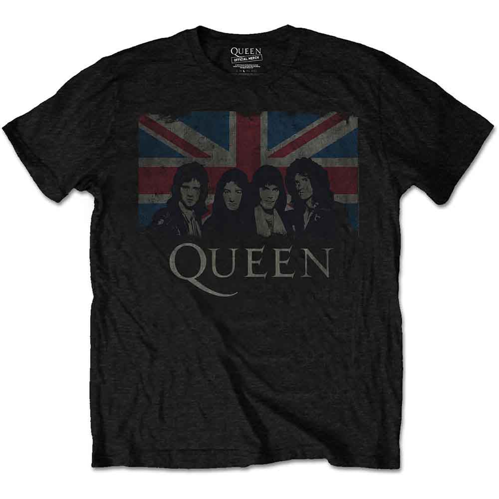 Queen - Vintage Union Jack | T-Shirt Black