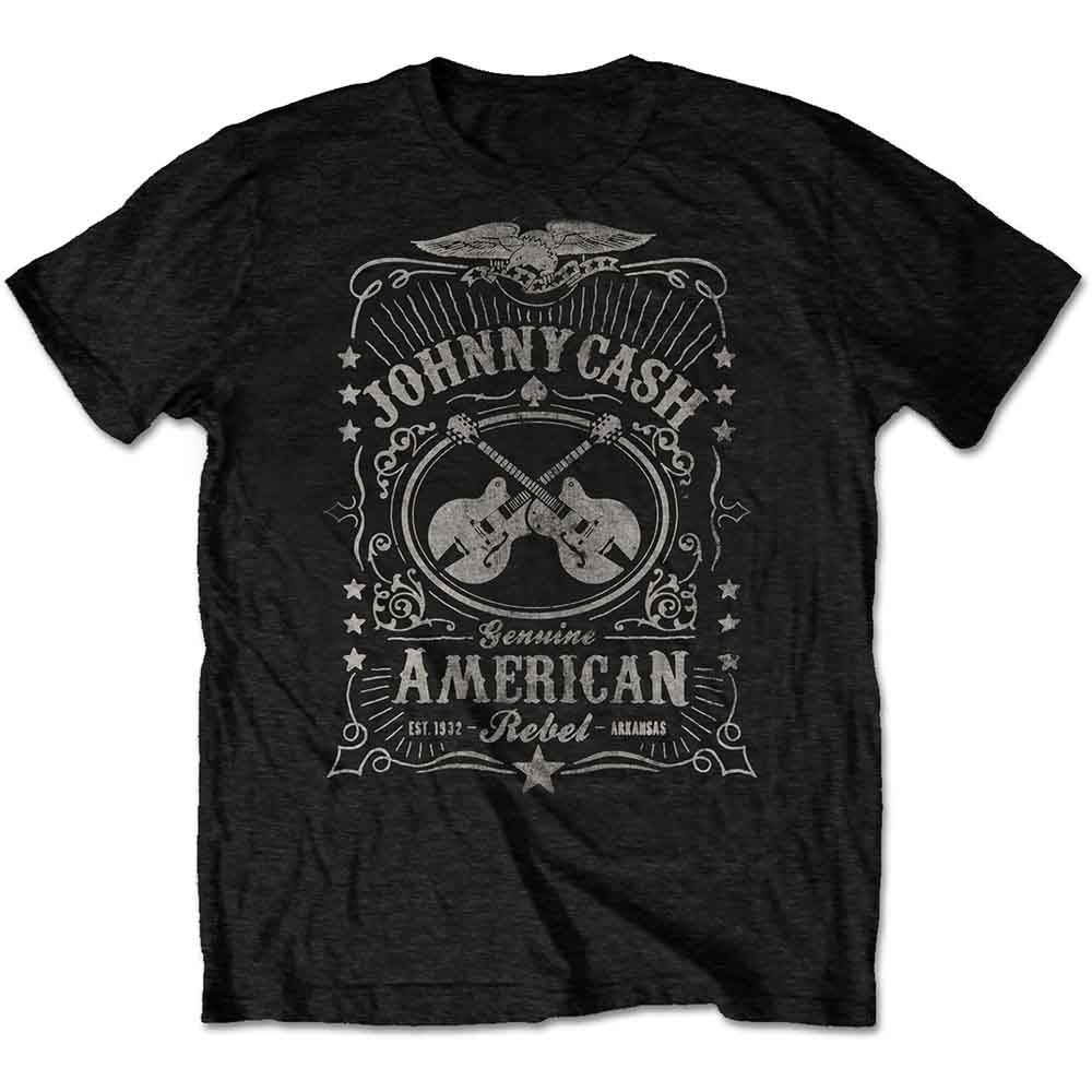 Johnny Cash - American Rebel | T-Shirt Black