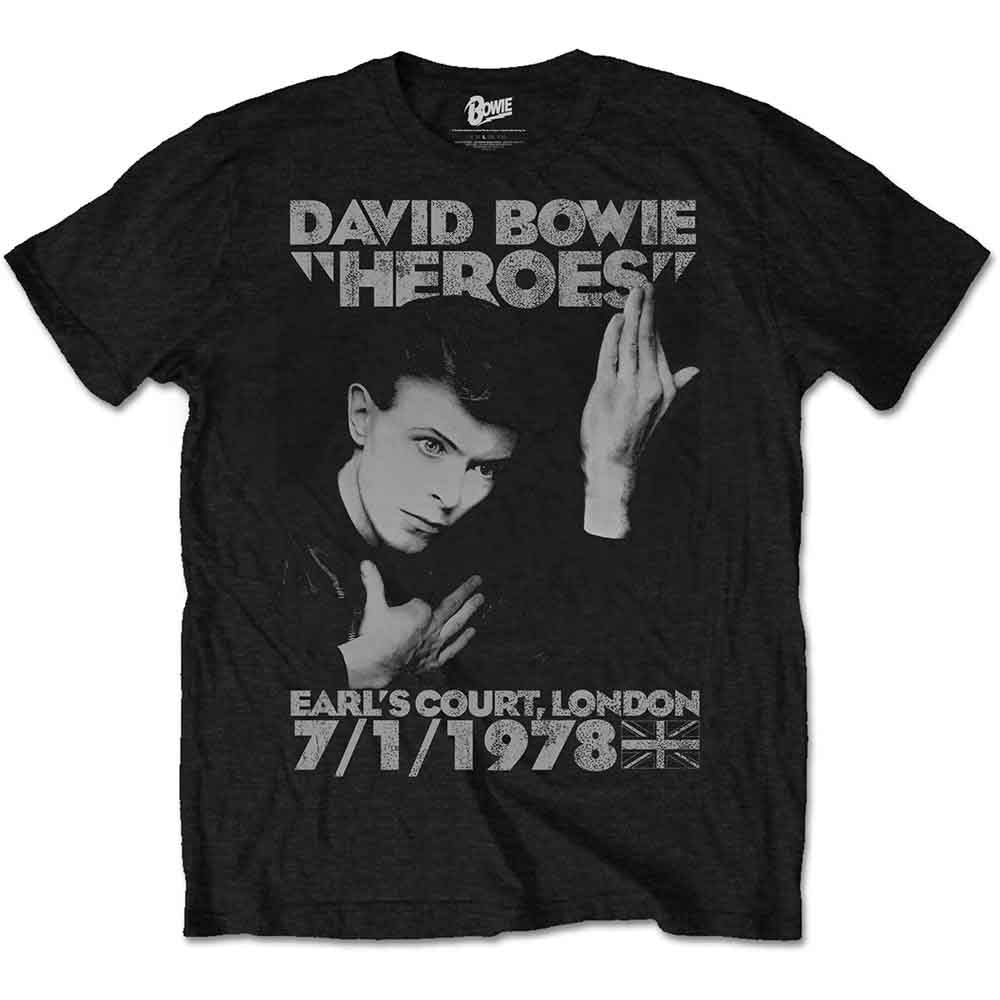 David Bowie - Heroes Earls Court | T-Shirt Black