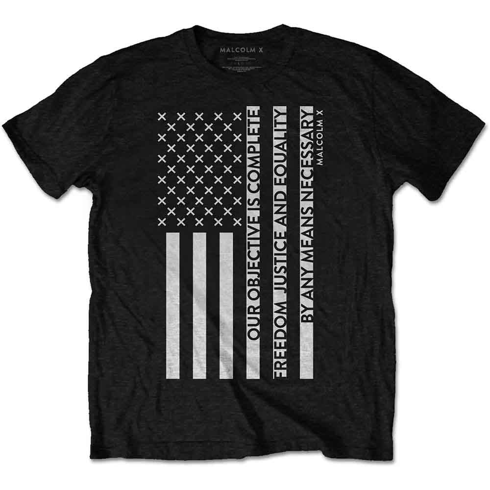 Malcolm X - Freedom Flag | T-Shirt Black