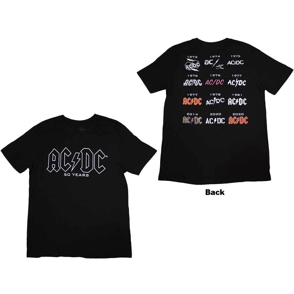 AC/DC - Logo History | T-Shirt Black