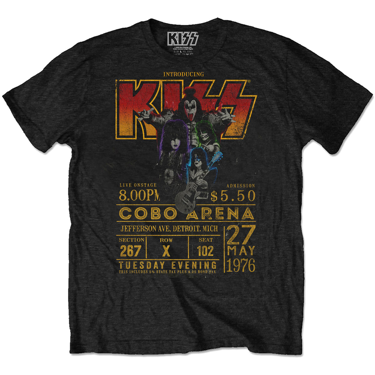 KISS - Cobo Arena '76 | T-Shirt black