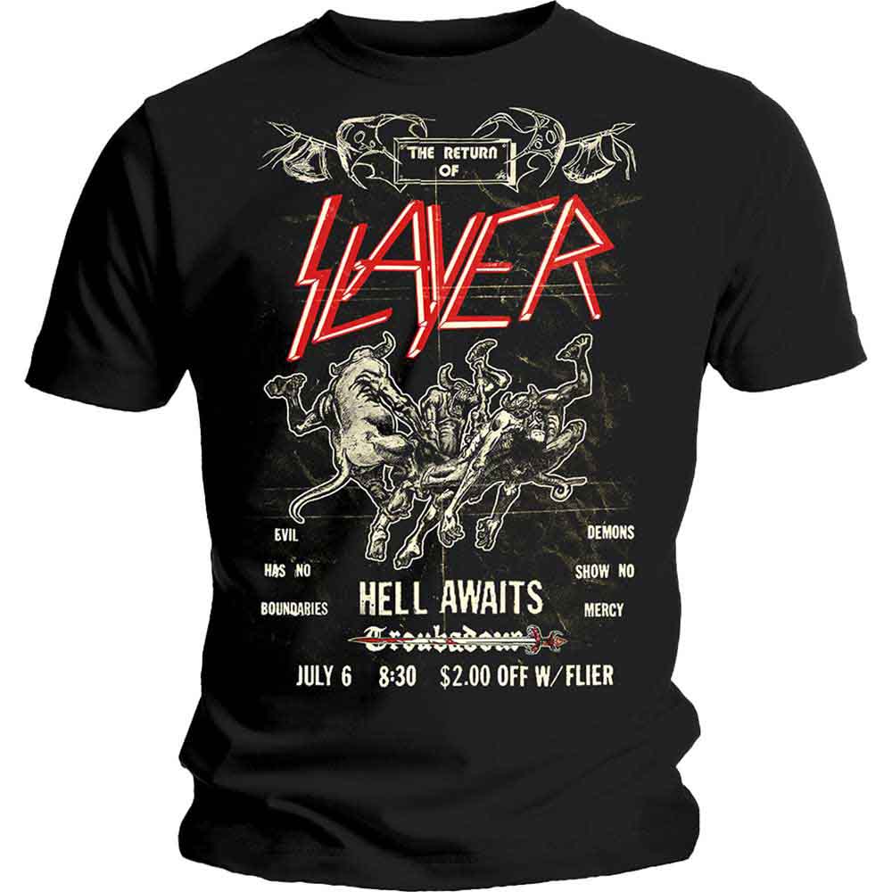 Slayer - Vintage Flyer | T-Shirt Black