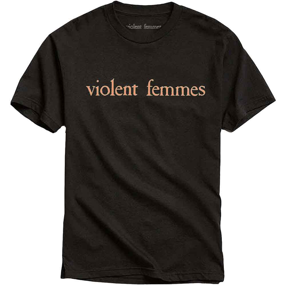 Violent Femmes - Salmon Pink Vintage Logo | T-Shirt Black