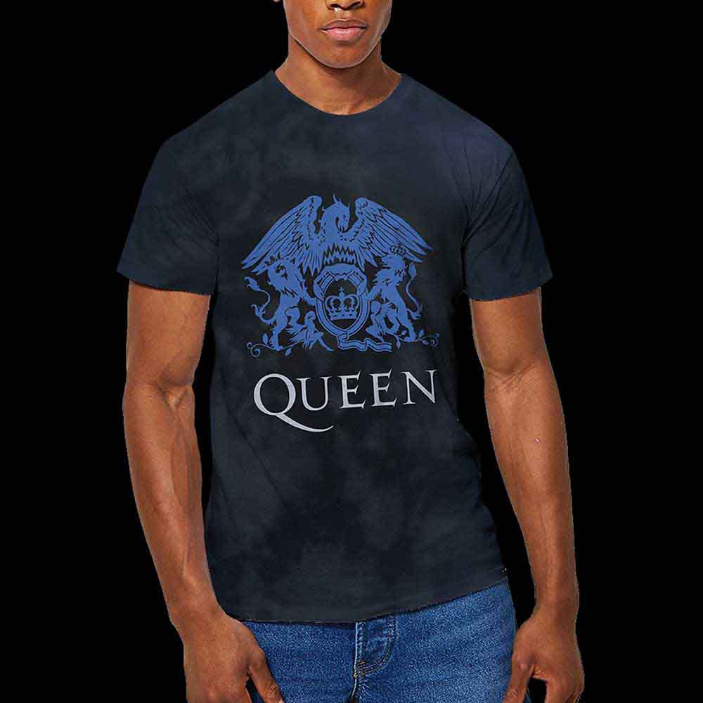Queen - Blue Crest | T-Shirt Black