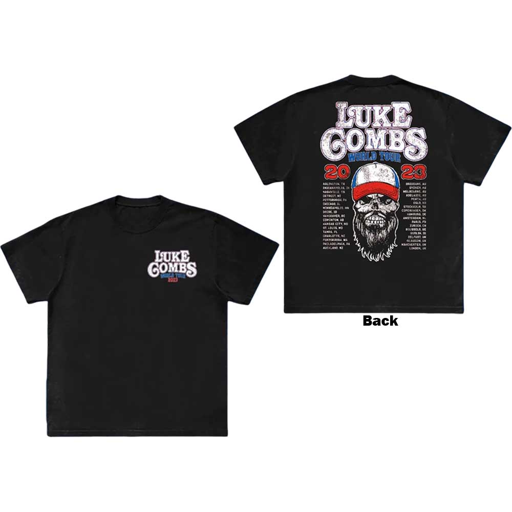 Luke Combs - Tour '23 Skull | T-Shirt Black