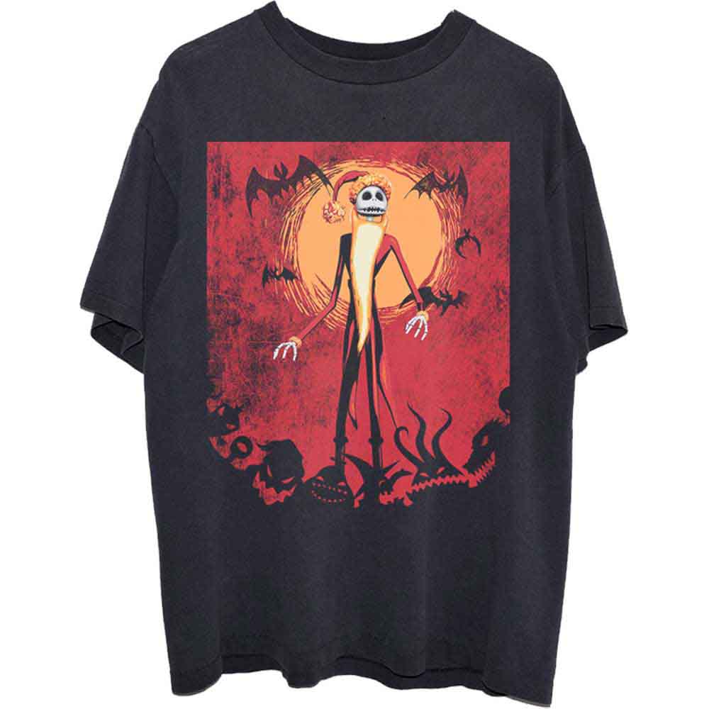 Disney - The Nightmare Before Christmas Jack Orange Sun | T-Shirt Black