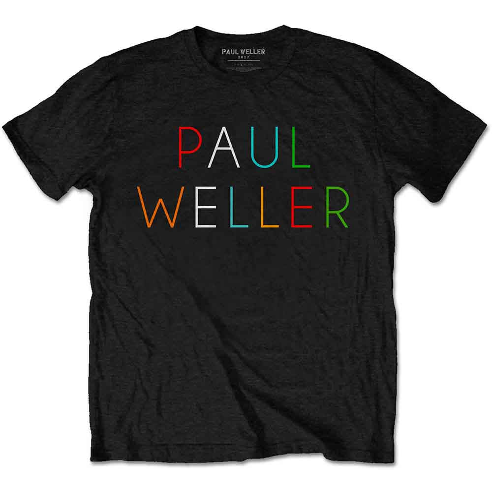 Paul Weller - Multicolour Logo | T-Shirt Black