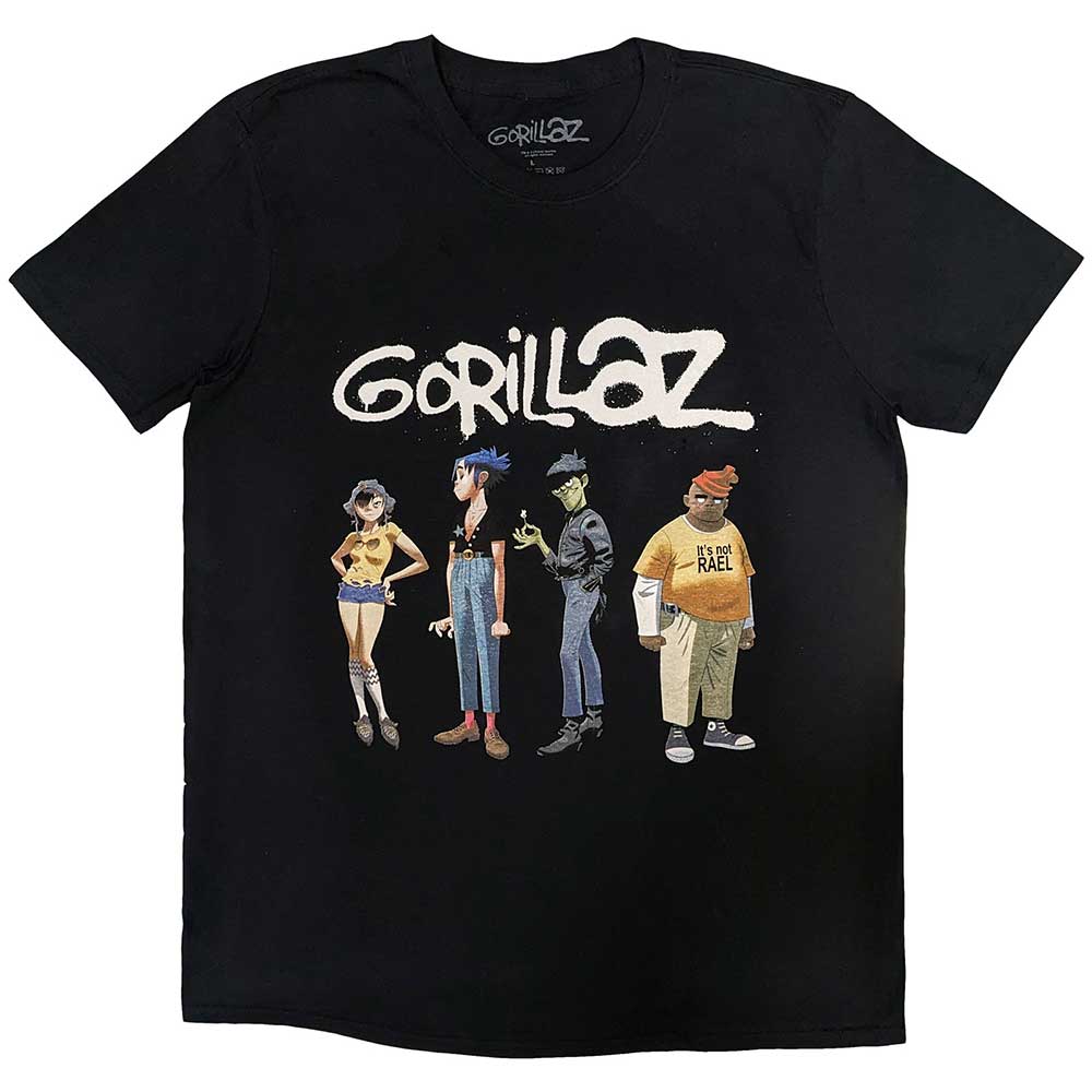 Gorillaz - Spray Logo Group | Black
