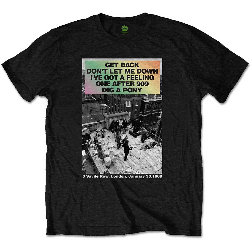 The Beatles - Rooftop Songs Gradient | T-Shirt Black