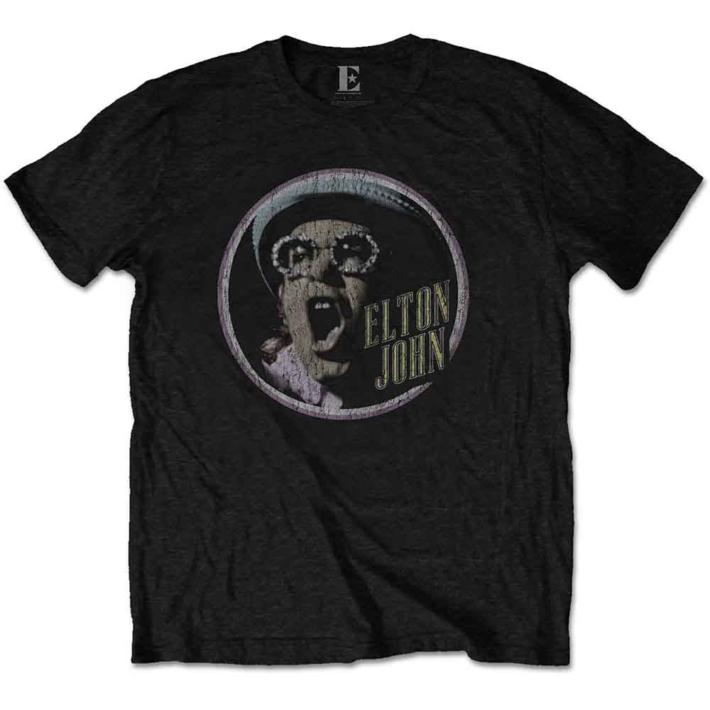 Elton John - Circle | T-Shirt Black