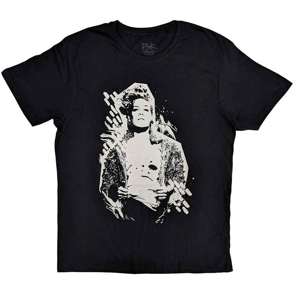 Pink - Painty | T-Shirt Black