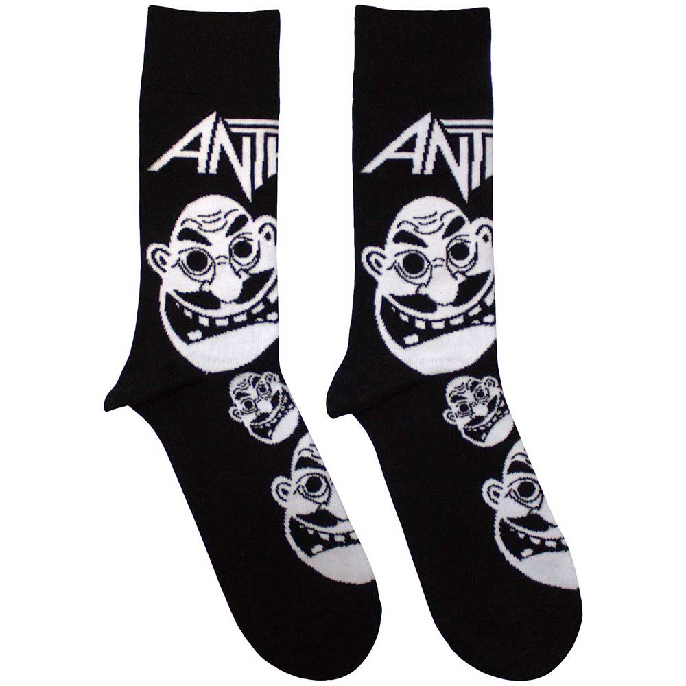 Anthrax - Faces Pattern B&W | Black