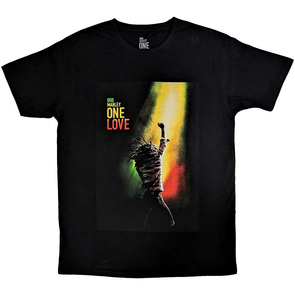 Bob Marley - One Love Movie Poster | T-Shirt Black