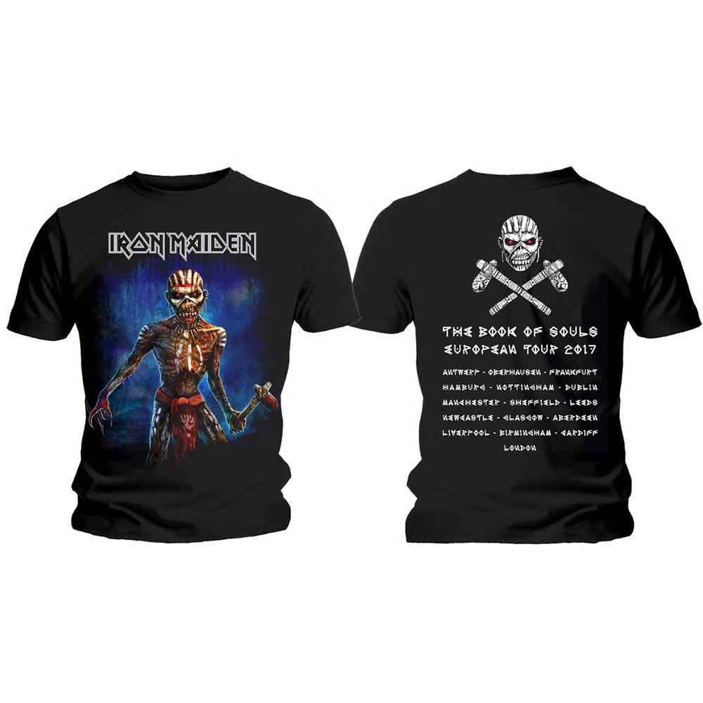 Iron Maiden - Axe Eddie Book of Souls European Tour V.2 | T-Shirt Black