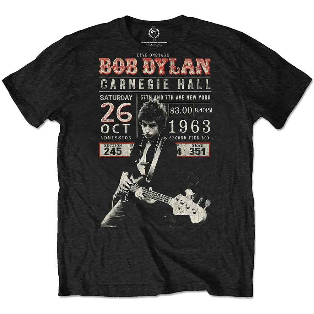 Bob Dylan - Carnegie Hall '63 | T-Shirt Black
