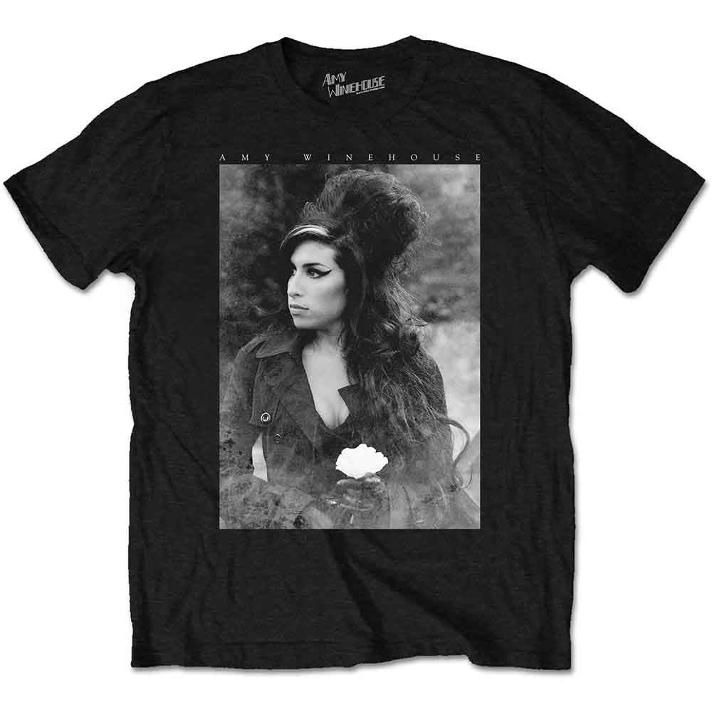 Amy Winehouse - Flower Portrait | T-Shirt Black