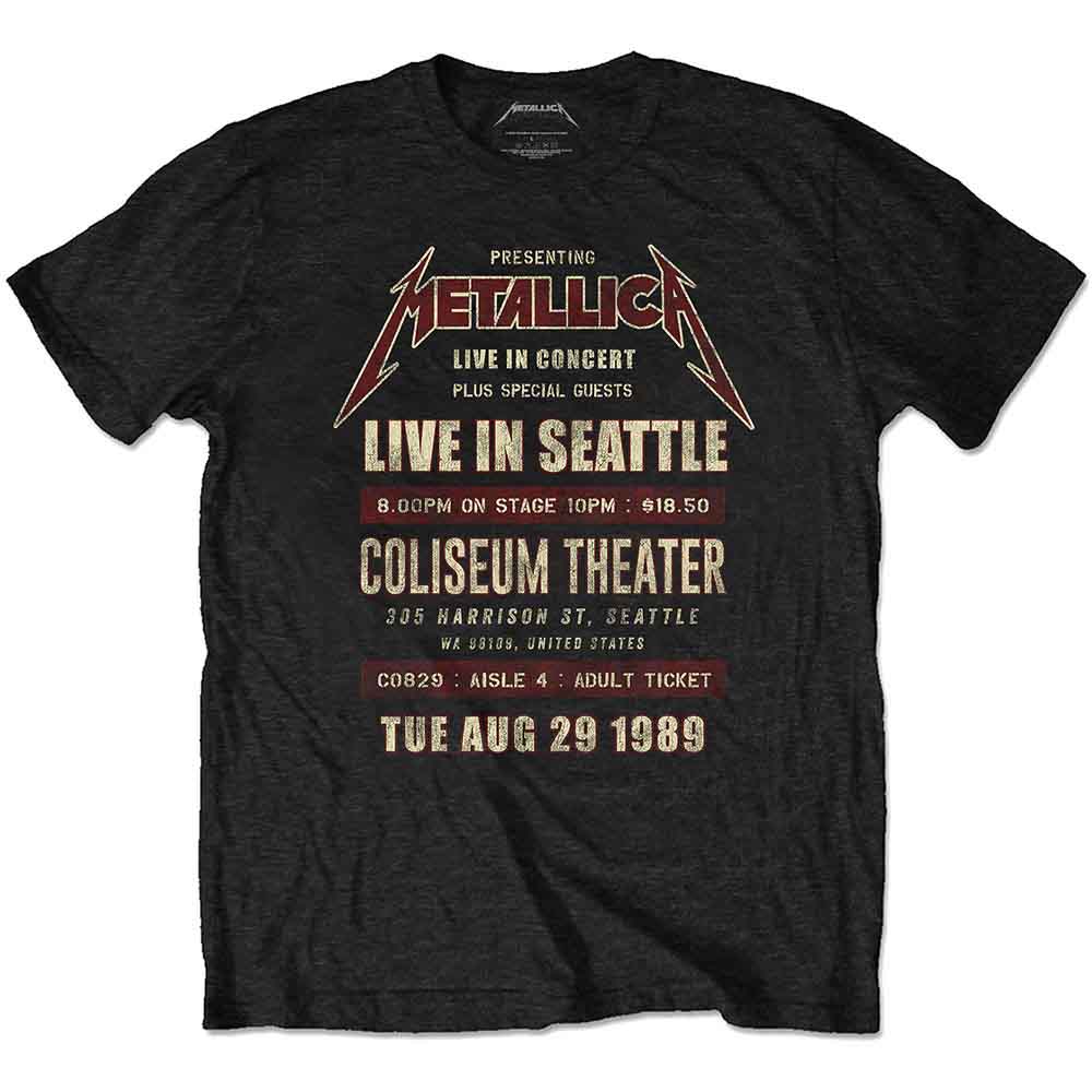 Metallica - Seattle '89 | T-Shirt Black