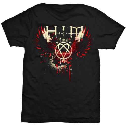 HIM - Wings Splatter | T-Shirt Black