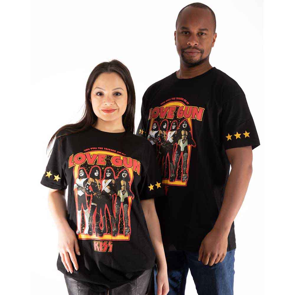 KISS - Love Gun Stars | T-Shirt Black