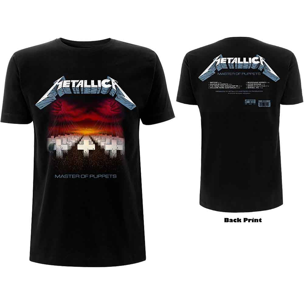 Metallica - Master of Puppets Tracks | T-Shirt Black