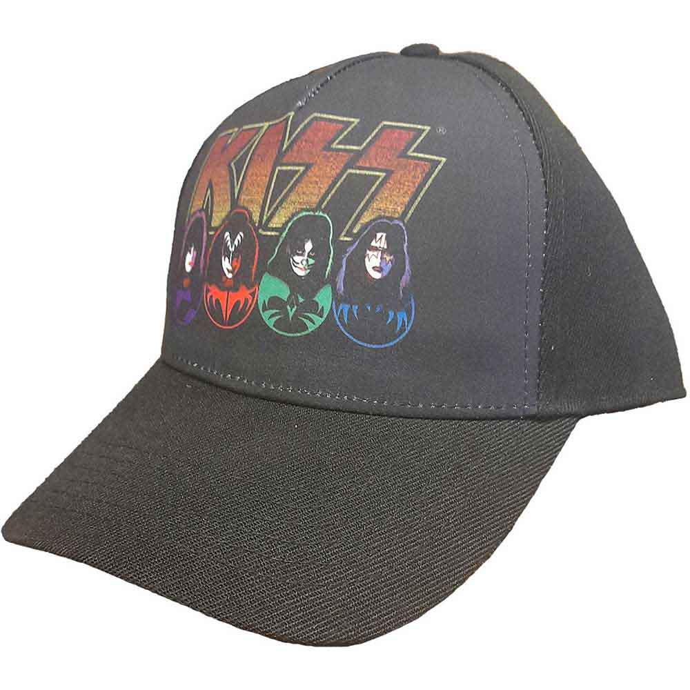 KISS - Logo - Faces & Icons | Hat Black