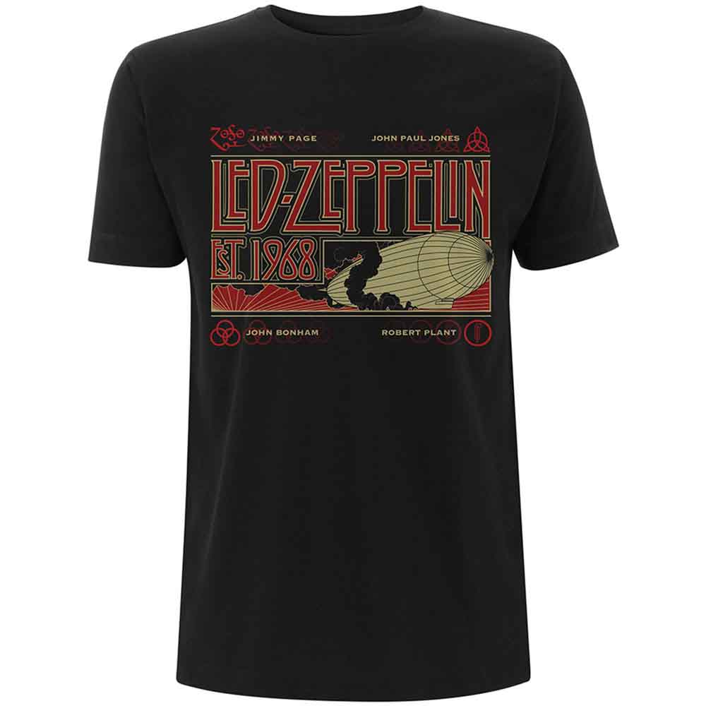 Led Zeppelin - Zeppelin & Smoke | T-Shirt Black